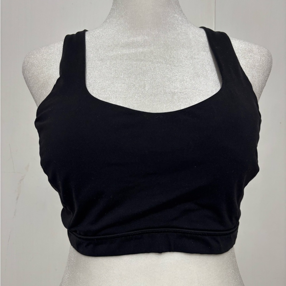Lululemon Energy Black medium-support sport bra 
size 6